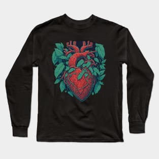 anatomical heart with hops Long Sleeve T-Shirt